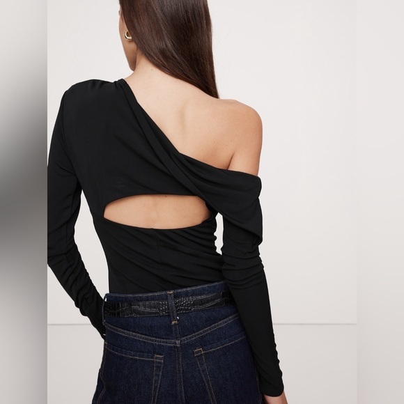 Banana Republic Black Off-Shoulder Blouse - Picture 2 of 5